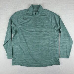 Tommy Bahama Sweater‎ Mens Large Green Quarter Zip Sweatshirt Lightweight